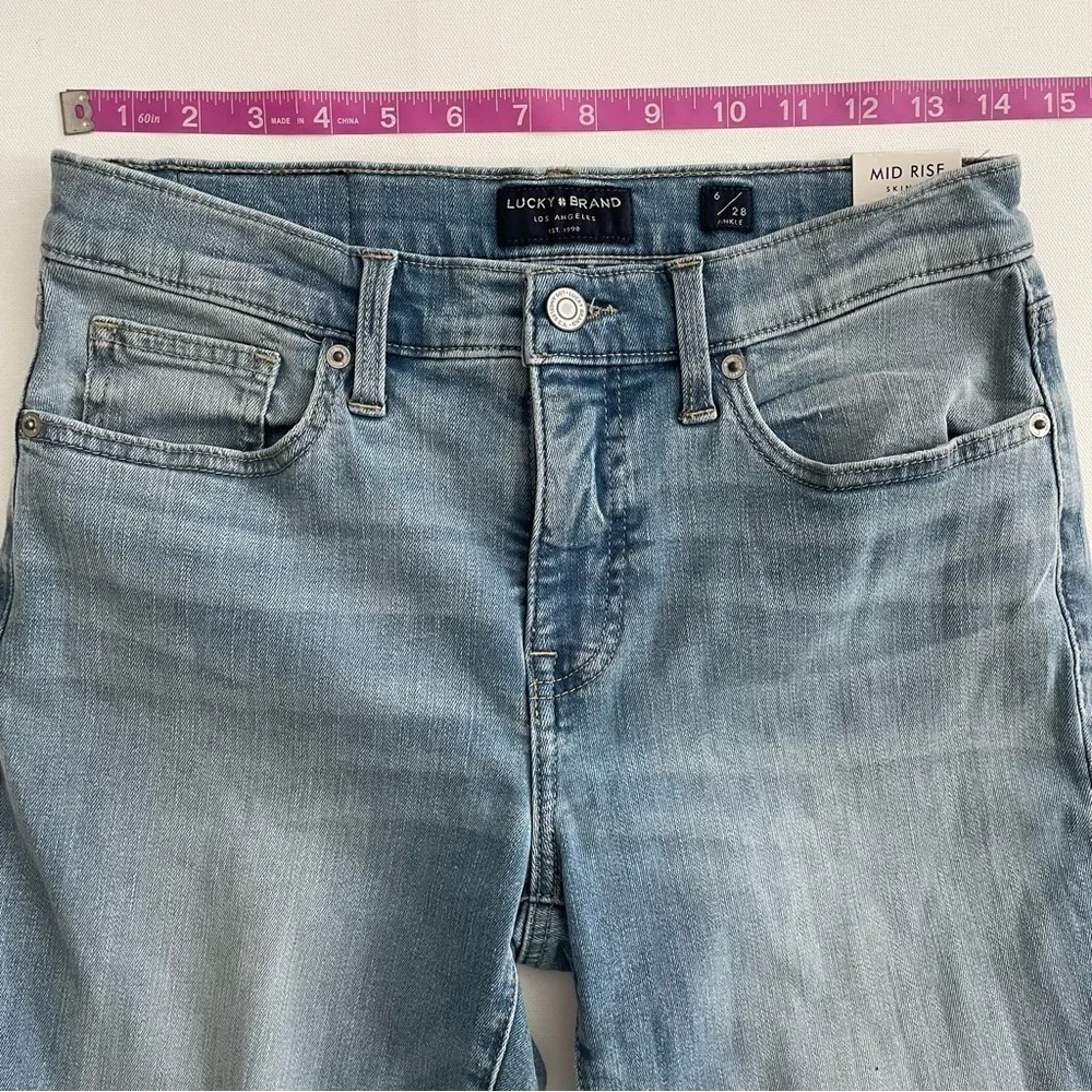 Lucky Brand Women’s AVA Mid Rise Skinny Jeans Size 6 / 28 Ankle